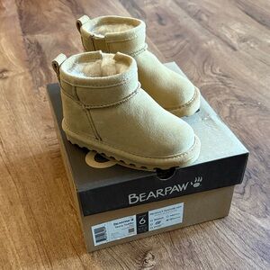 BearPaw Kids Tan Suede Boots